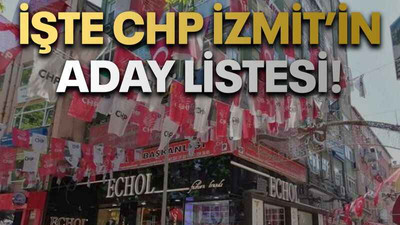 İşte CHP İzmit’in aday listesi!